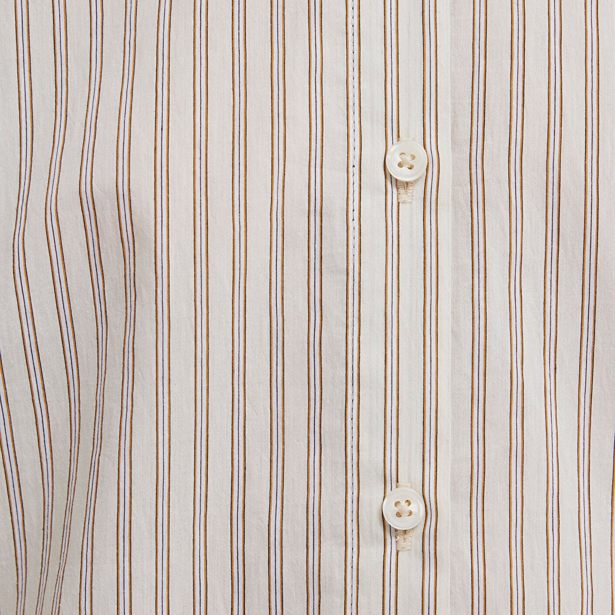 Mavi Çizgili Bej Gömlek Regular Fit / Normal Kesim 1211389-85431