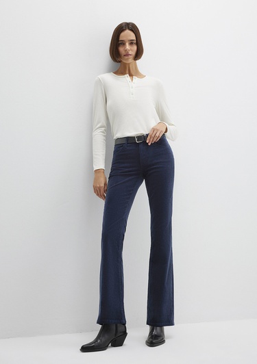  Mavi Molly Lacivert Kadife Pantolon 1013682993