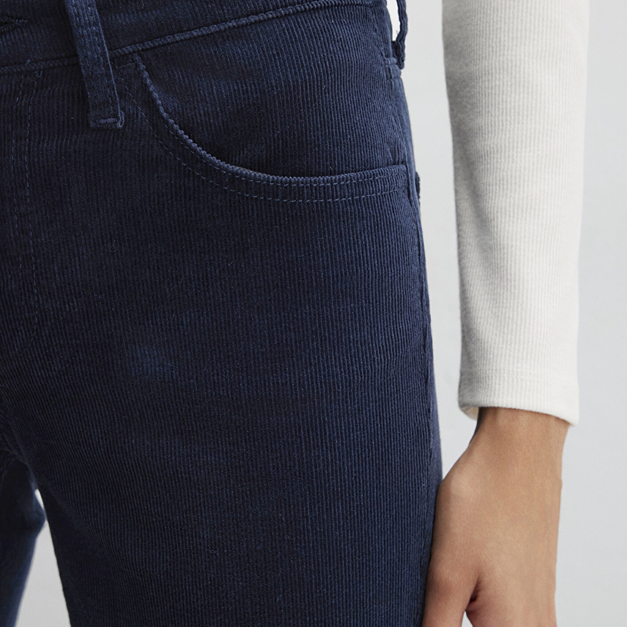 Mavi Molly Lacivert Kadife Pantolon 1013682993