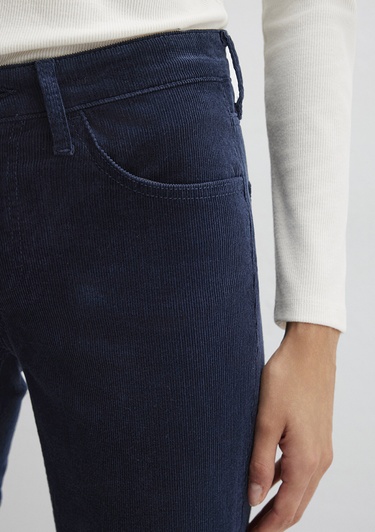  Mavi Molly Lacivert Kadife Pantolon 1013682993