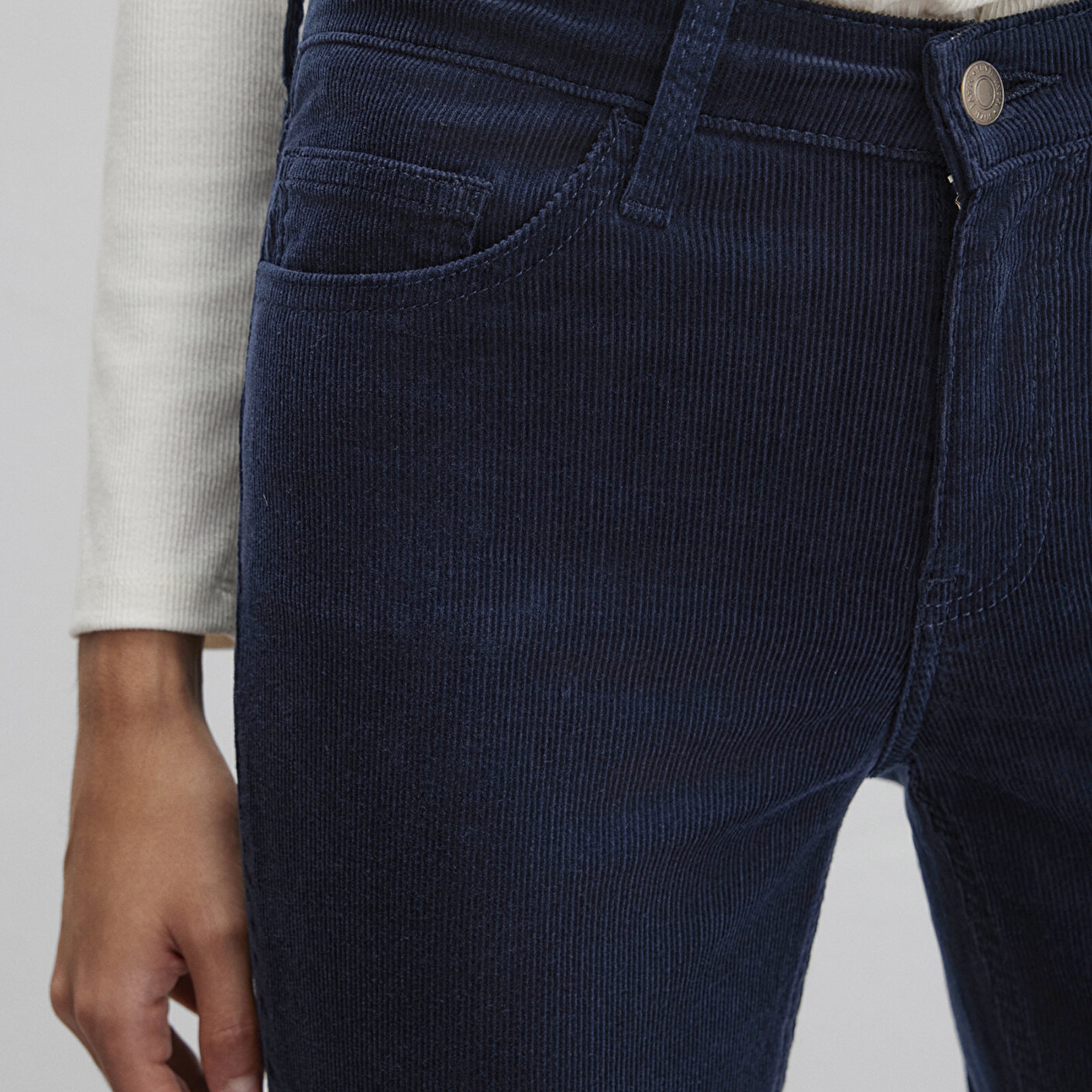 Mavi Molly Lacivert Kadife Pantolon 1013682993