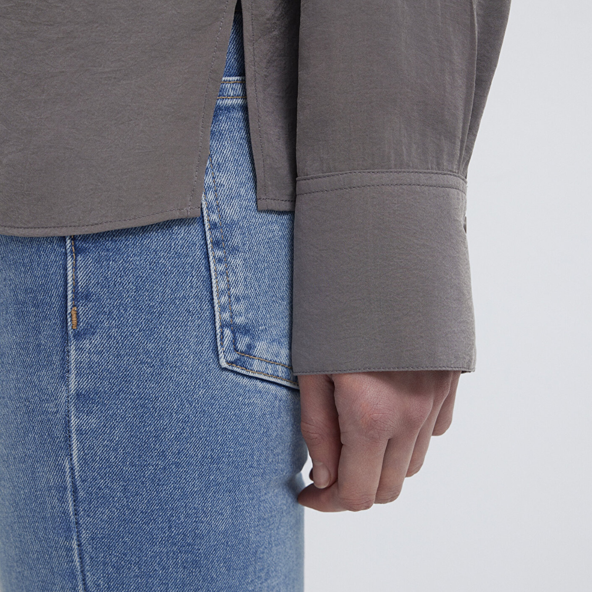 Mavi Antrasit (TENCEL™) Gömlek Regular Fit / Normal Kesim 1211374-90721