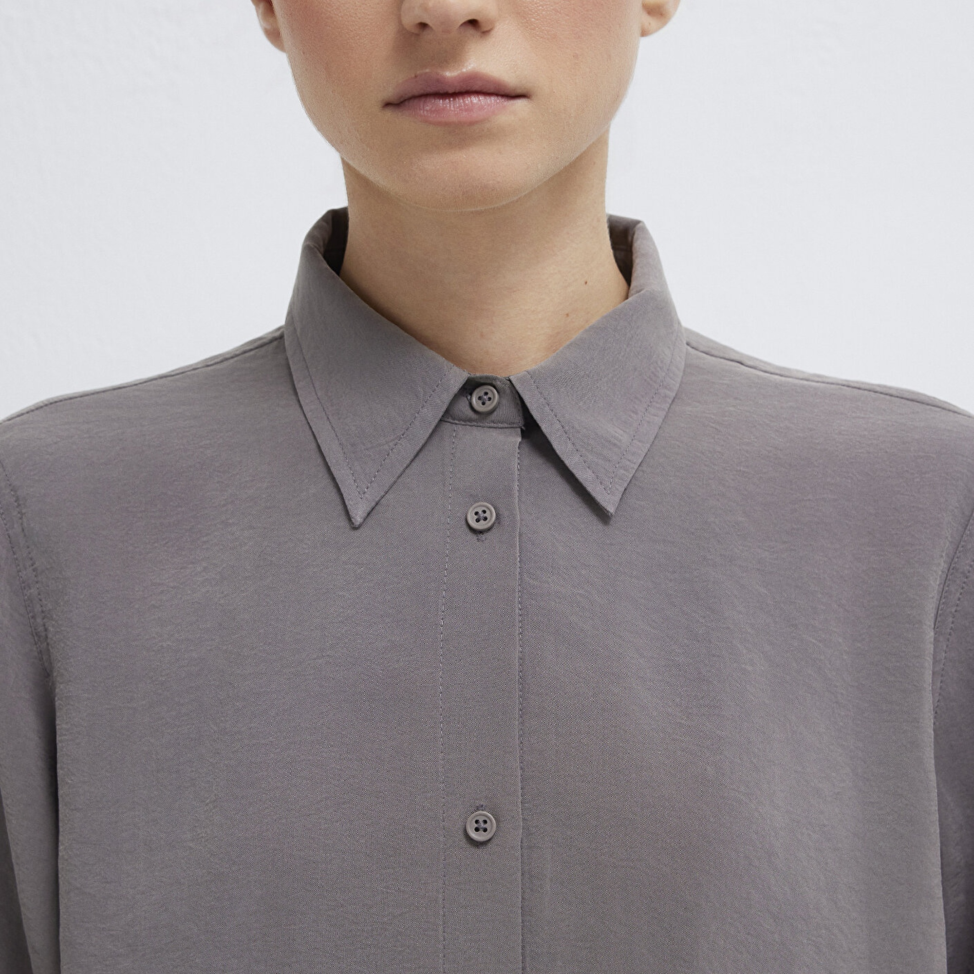 Mavi Antrasit (TENCEL™) Gömlek Regular Fit / Normal Kesim 1211374-90721