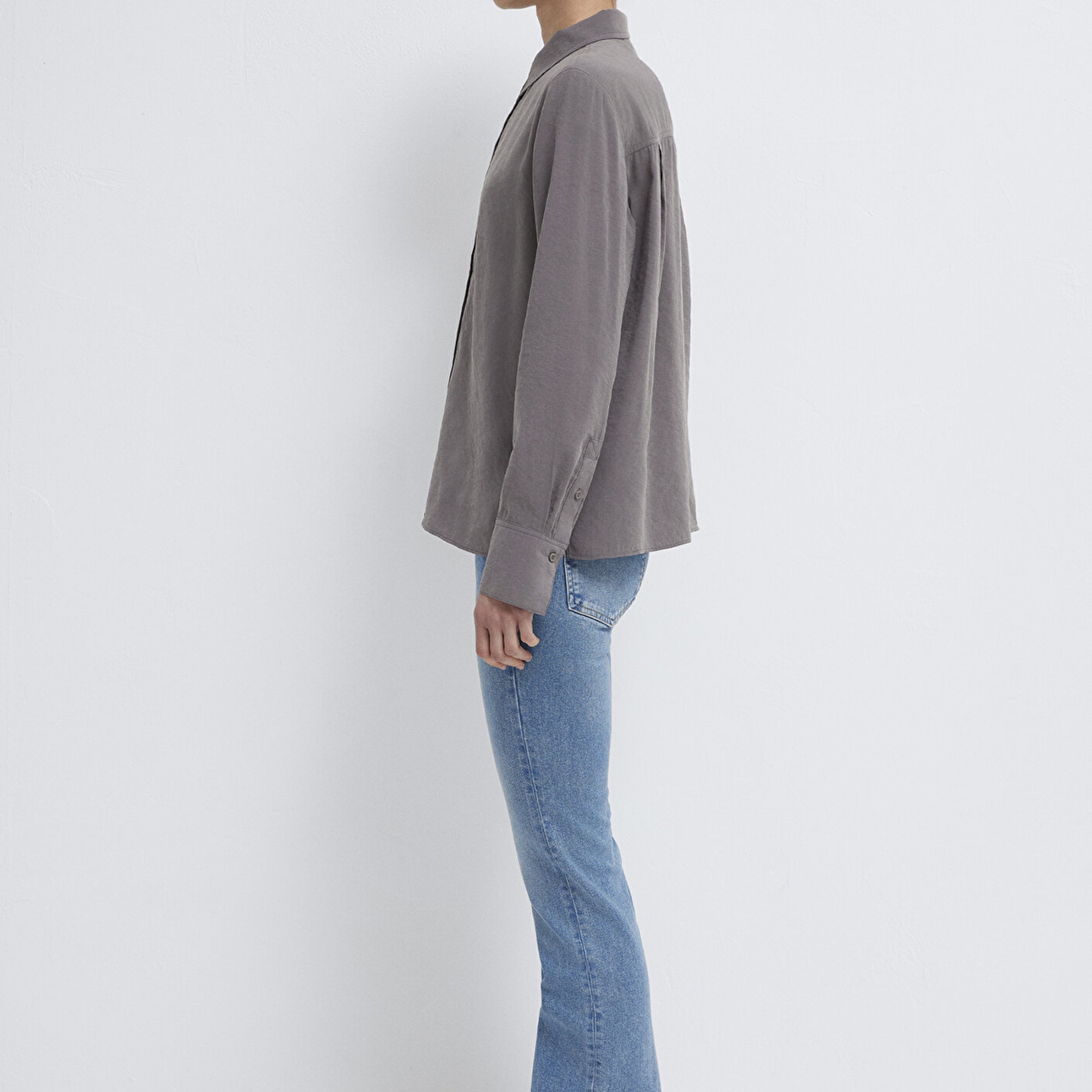 Mavi Antrasit (TENCEL™) Gömlek Regular Fit / Normal Kesim 1211374-90721