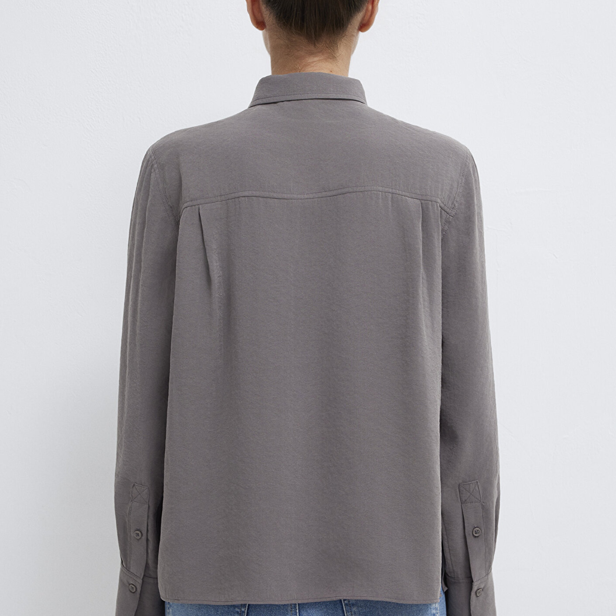 Mavi Antrasit (TENCEL™) Gömlek Regular Fit / Normal Kesim 1211374-90721