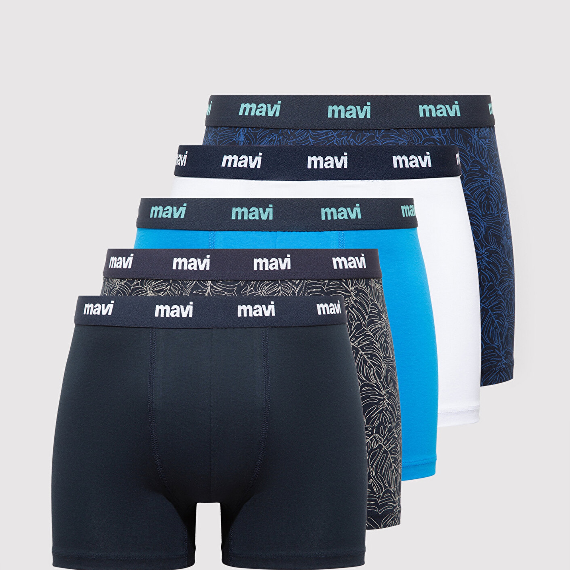 Mavi 5li Renkli Boxer 0912283-70490