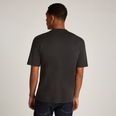  Calvin Klein Nano Logo İnterlo Erkek Siyah T-Shirt