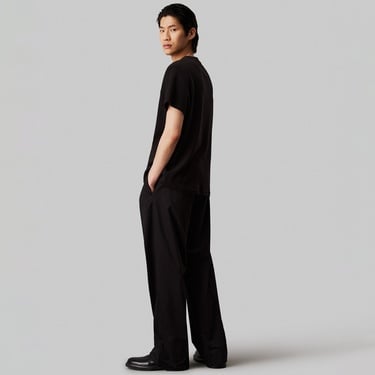  Calvin Klein Embossed Logo Erkek Siyah T-Shirt