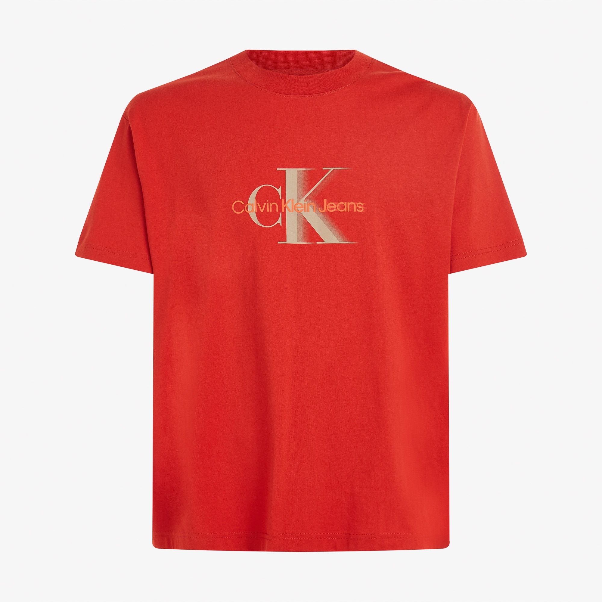 Calvin Klein Monologo Shift Erkek Kırmızı T-Shirt