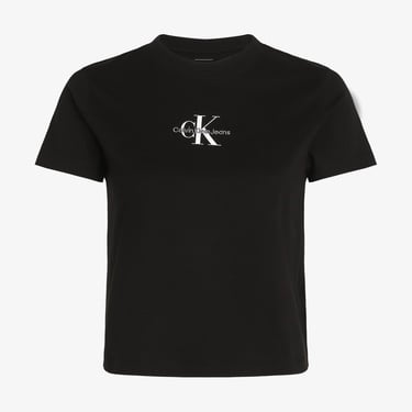  Calvin Klein Monologo Baby Kadın Siyah T-Shirt
