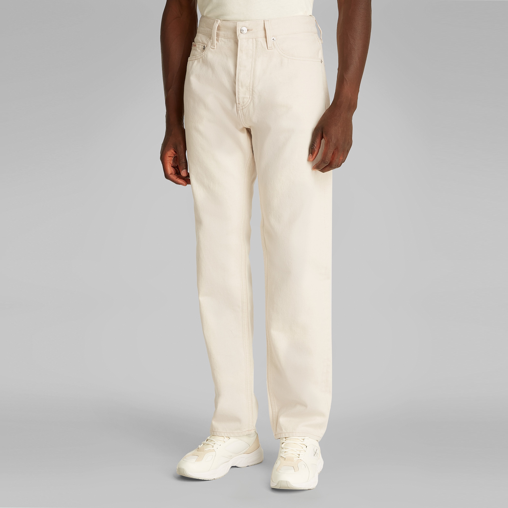 Calvin Klein Standard Straight Erkek Bej Jean