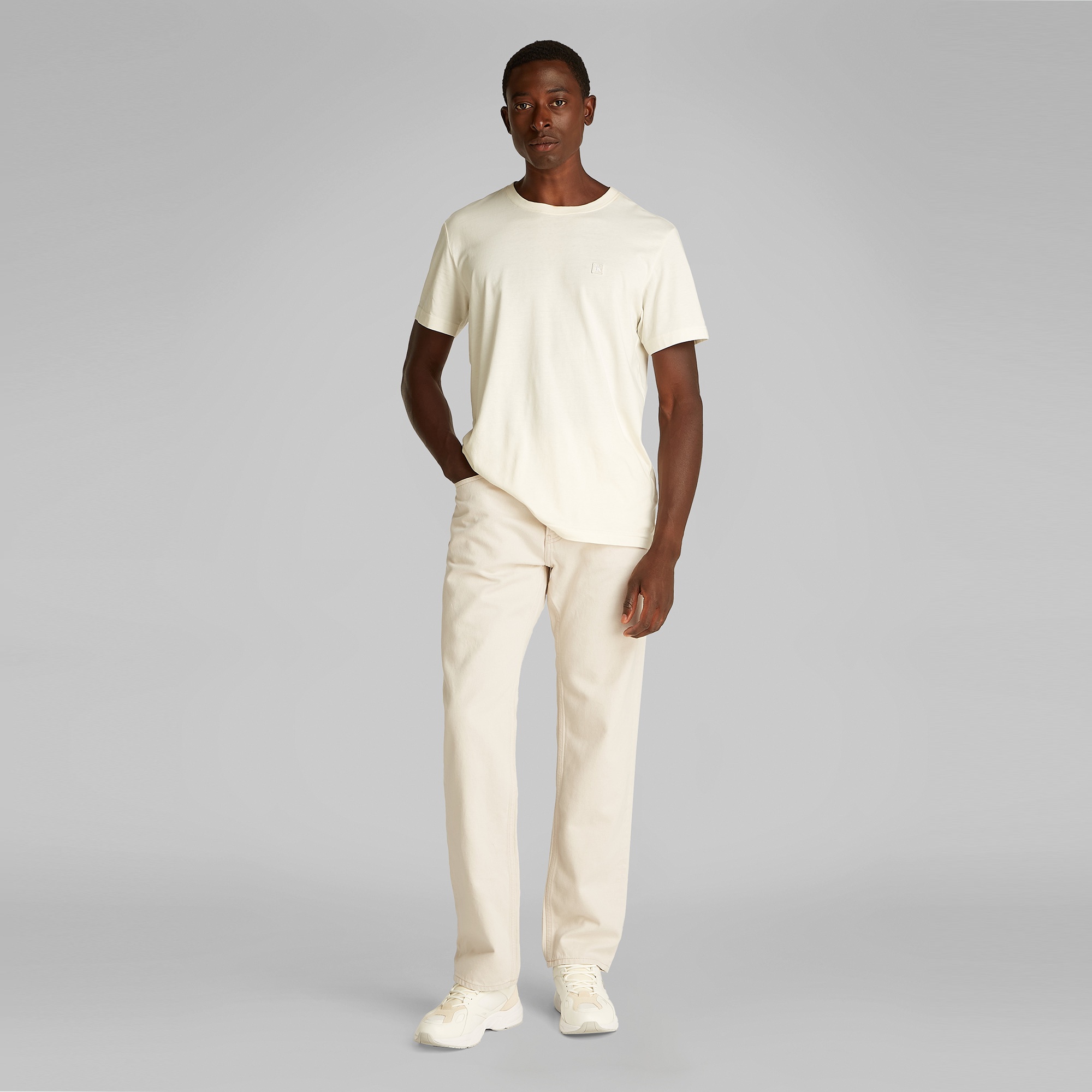 Calvin Klein Standard Straight Erkek Bej Jean