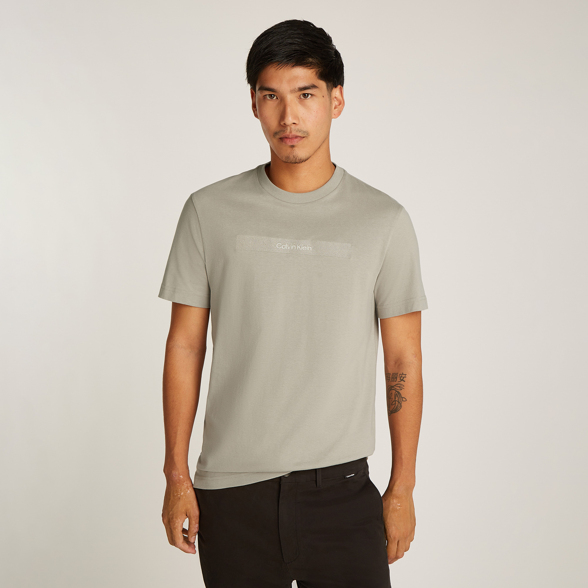  Calvin Klein Erkek Bej T-Shirt