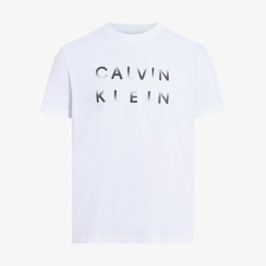  Calvin Klein Enlarged Logo Erkek Beyaz T-Shirt
