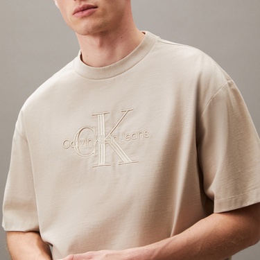  Calvin Klein Low Erkek Bej T-Shirt