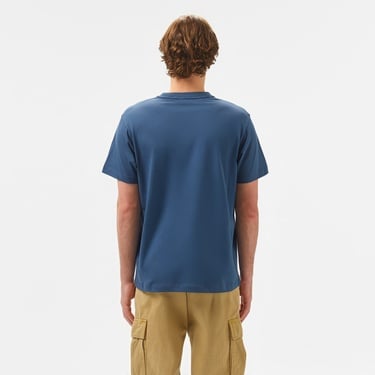  Calvin Klein Logo Erkek Mavi T-Shirt