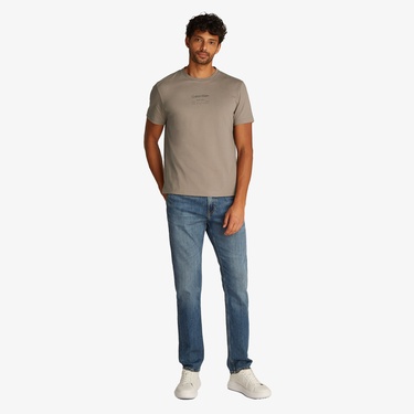  Calvin Klein Erkek Gri T-Shirt