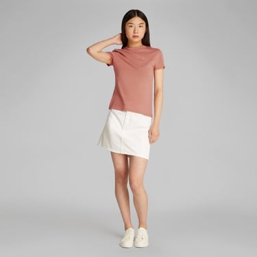  Calvin Klein Graphic Slim Kadın Pembe T-Shirt