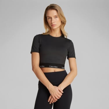  Calvin Klein Kadın Siyah T-Shirt