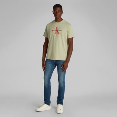  Calvin Klein Hero Monogram Erkek Yeşil T-Shirt