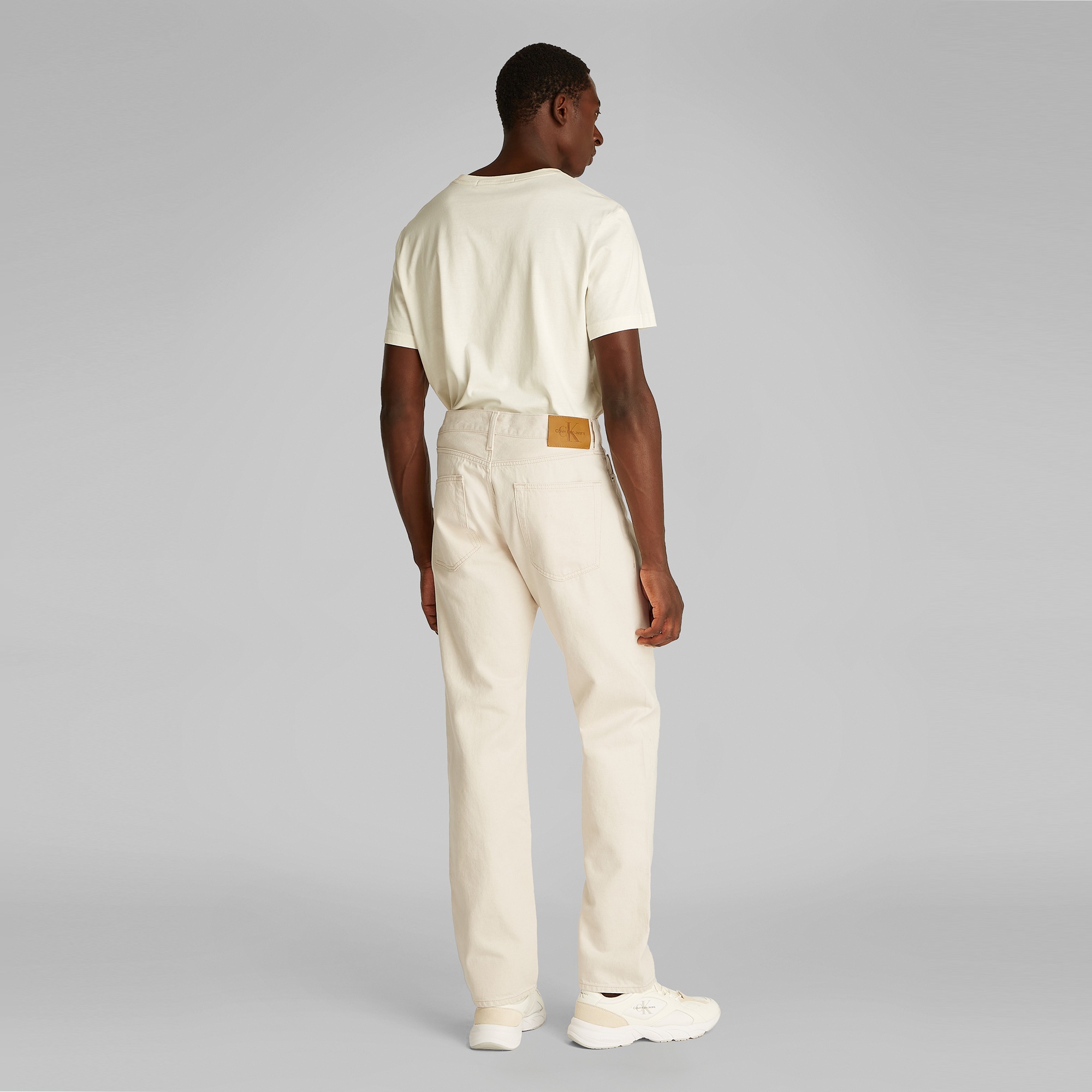 Calvin Klein Standard Straight Erkek Bej Jean