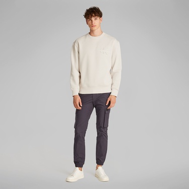  Calvin Klein Monologo Erkek Bej Sweatshirt