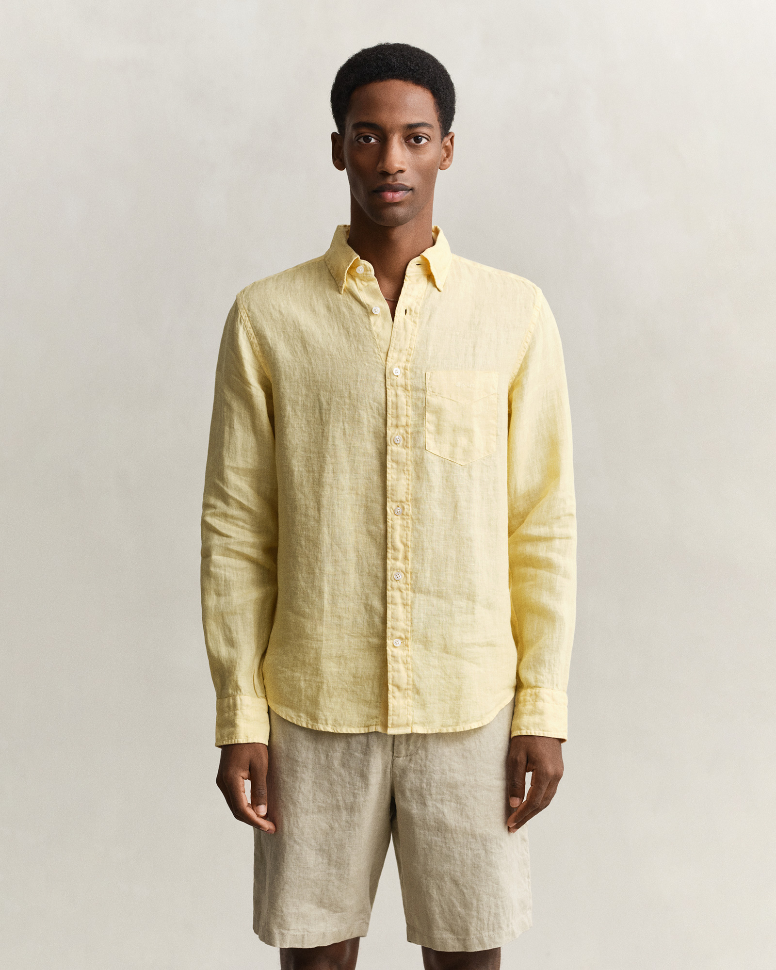  GANT Erkek Sarı Regular Fit Gömlek