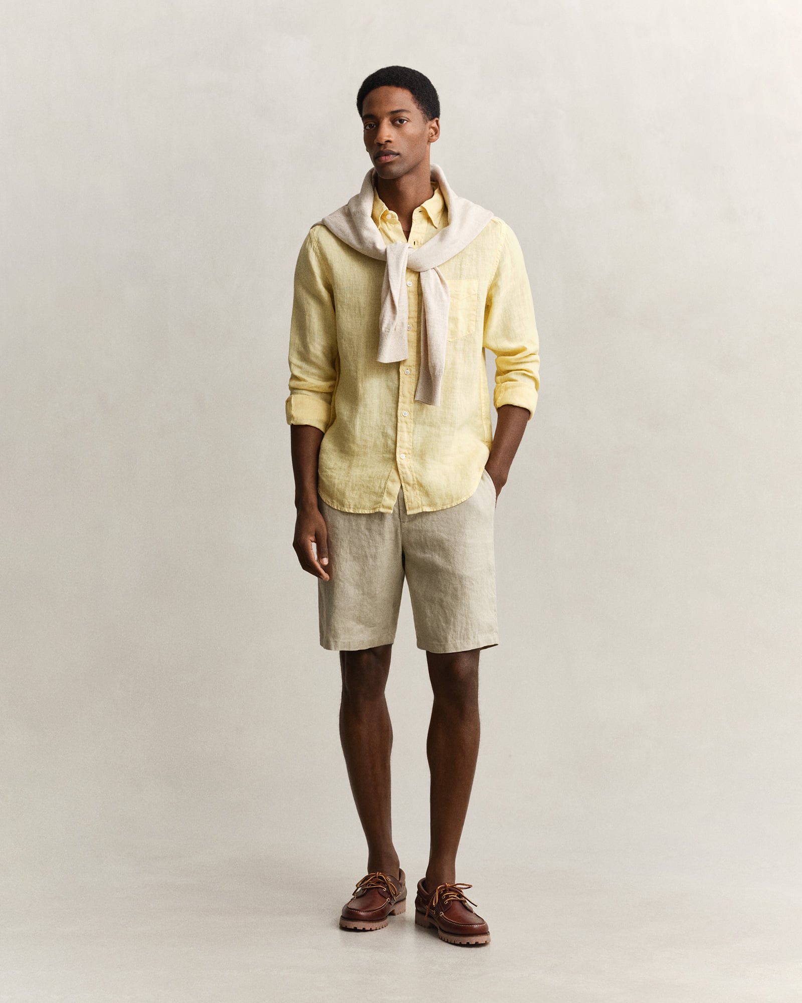  GANT Erkek Sarı Regular Fit Gömlek