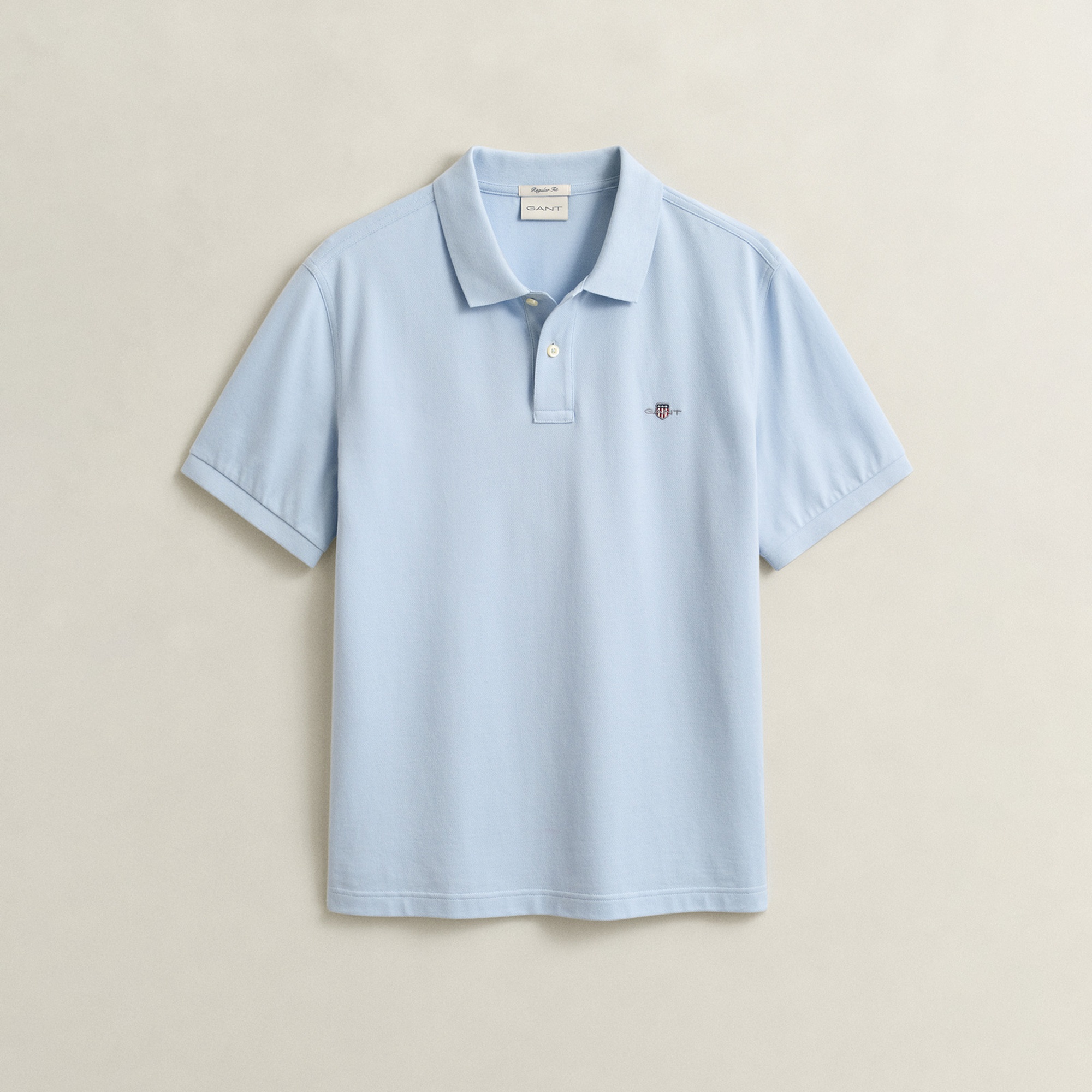 GANT Erkek Mavi Regular Fit Düğmeli Polo Yaka T-Shirt