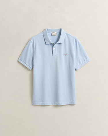  GANT Erkek Mavi Regular Fit Düğmeli Yaka Polo T-Shirt