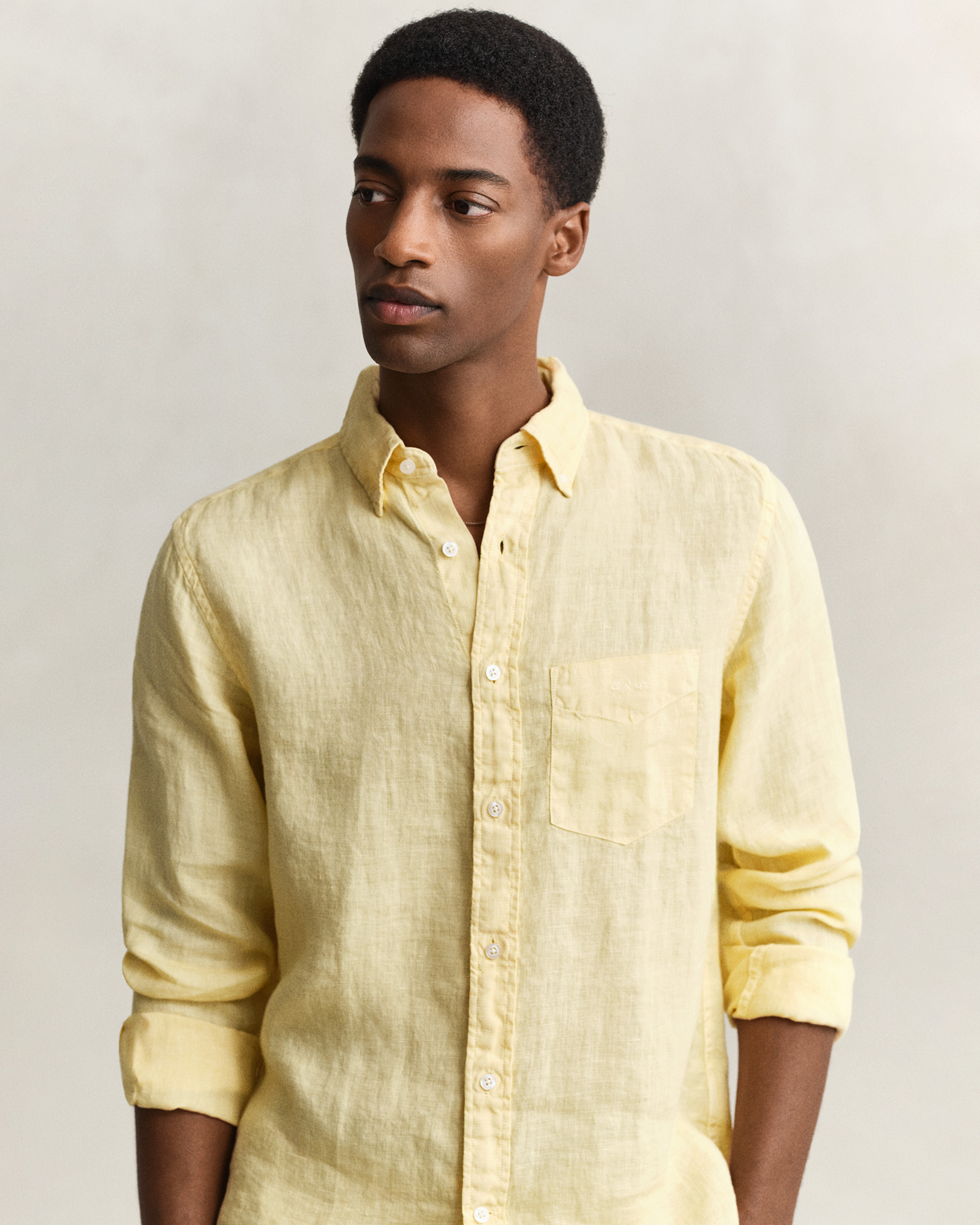  GANT Erkek Sarı Regular Fit Gömlek