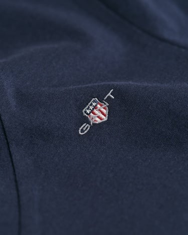  GANT Kadın Mavi V Yaka Regular Fit T-Shirt