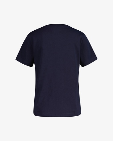  GANT Kadın Mavi Bisiklet Yaka Regular Fit T-Shirt