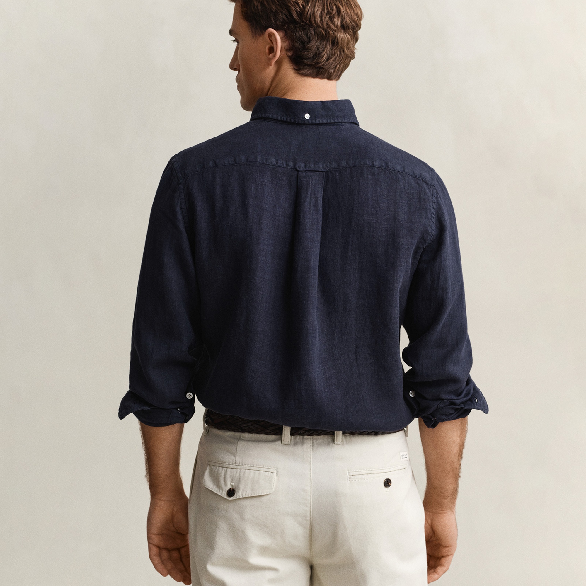 GANT Erkek Lacivert Regular Fit Gömlek