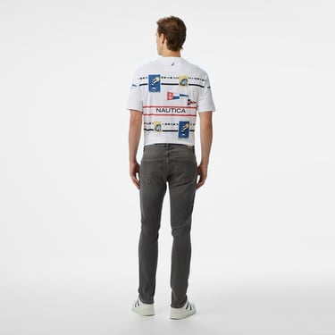  Nautica Erkek Gri Slim Fit Pantolon