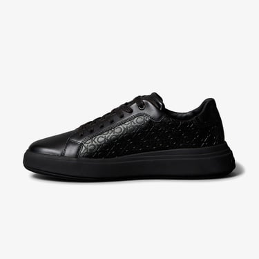  Calvin Klein Chunky Low Top Lace Up Mono Erkek Siyah Sneaker