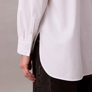  Calvin Klein Poplin Relaxed Kadın Beyaz Gömlek