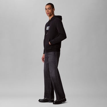  Calvin Klein Terry Box Graphic Erkek Siyah Sweatshirt