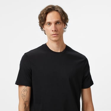  Calvin Klein Supima Chest Erkek Siyah T-Shirt