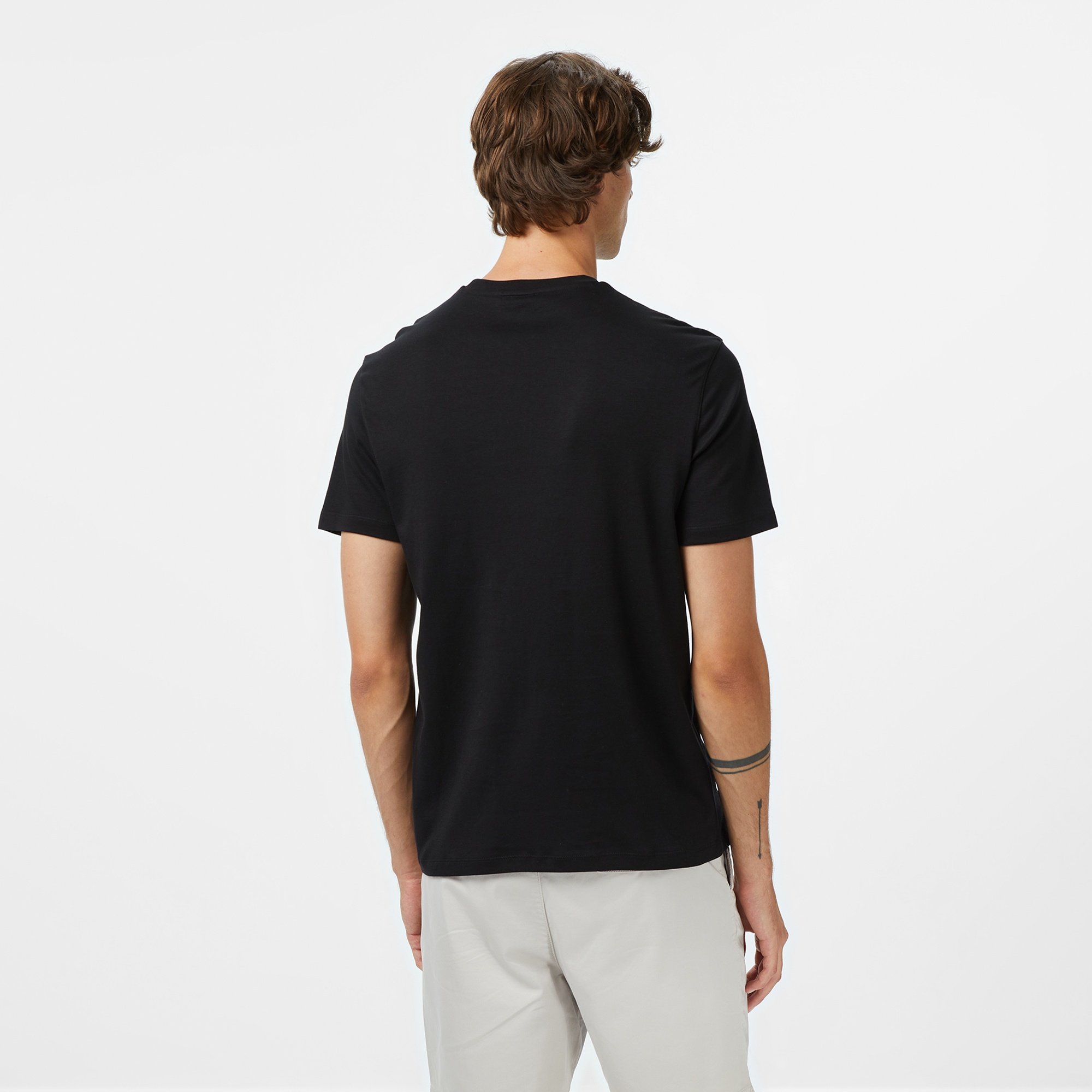 Calvin Klein Supima Chest Erkek Siyah T-Shirt