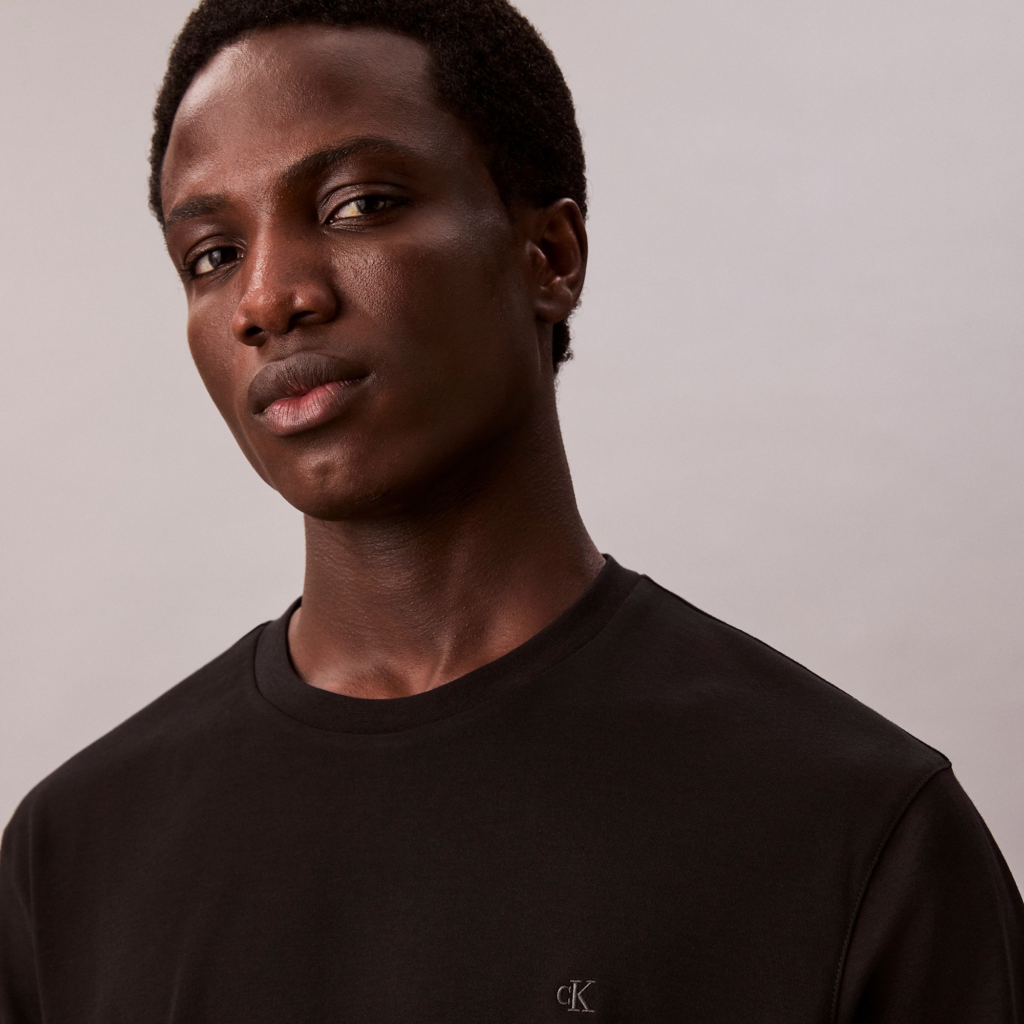 Calvin Klein Supima Chest Erkek Siyah T-Shirt