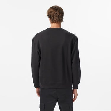  Calvin Klein Terry Bauhaus Logo Erkek Siyah Sweatshirt