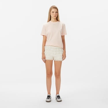  Calvin Klein Classic Logo Kadın Pembe T-Shirt