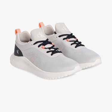  Calvin Klein Eva Runner Tech Knit Erkek Gri Sneaker