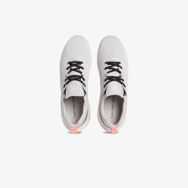  Calvin Klein Eva Runner Tech Knit Erkek Gri Sneaker