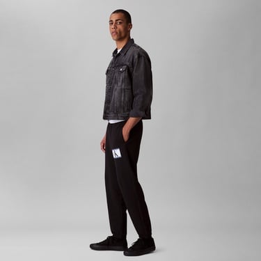  Calvin Klein Terry Graphic Jogger Erkek Siyah Eşofman Altı