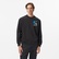 Calvin Klein Terry Bauhaus Logo Erkek Siyah Sweatshirt