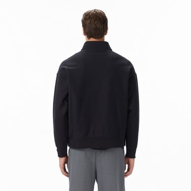  Calvin Klein Premium Terry Micro Monologo Erkek Siyah Sweatshirt
