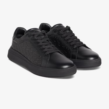  Calvin Klein Chunky Low Top Lace Up Mono Erkek Siyah Sneaker