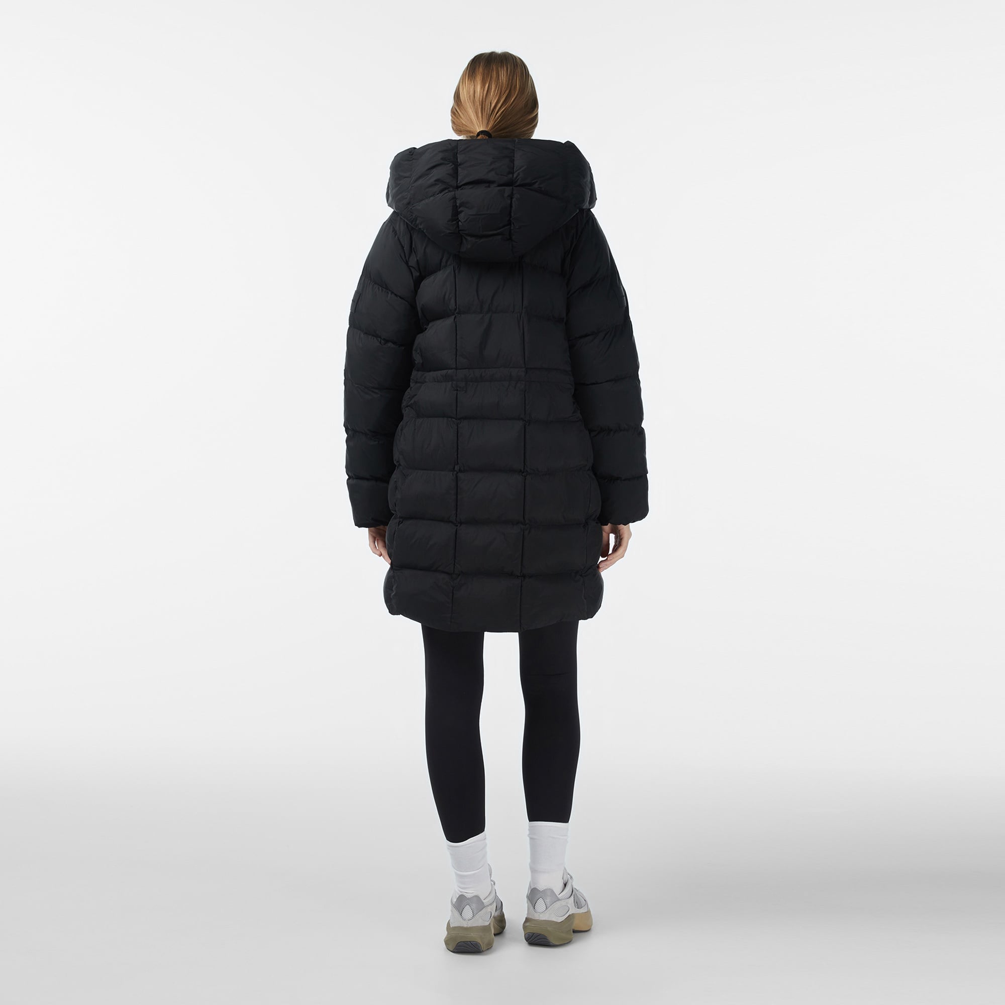 Calvin Klein Shine Wrap Puffer Kadın Siyah Mont